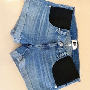 PAIGE Jimmy Jimmy Maternity Denim Shorts size 26 Like New